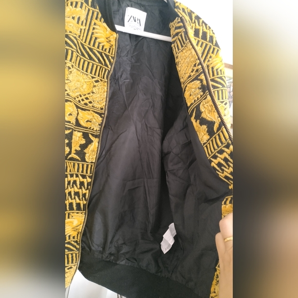 Zara Jacquard Bomber Dragon Jacket Small - Picture 6 of 13